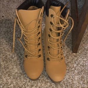 Timberland Inspired Heel Boots